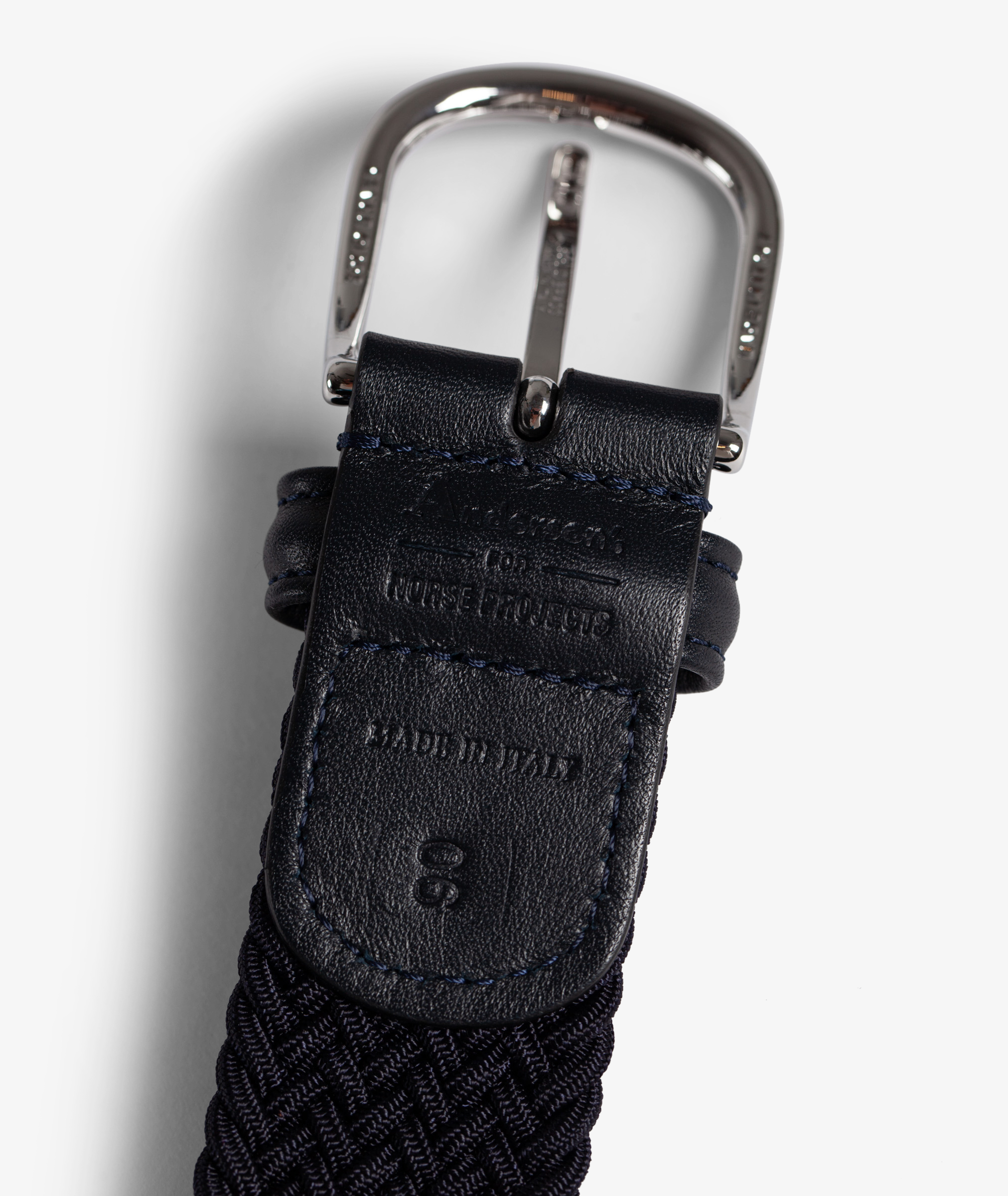Anderson's black braided elastic belt - Floccari Store