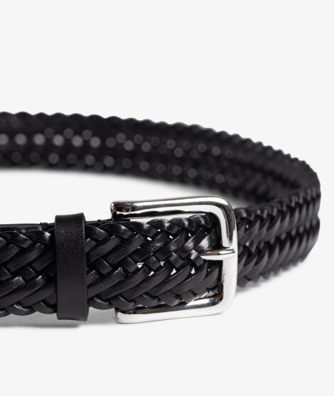 Braided Belt - Black - Collins Clothiers Online Store
