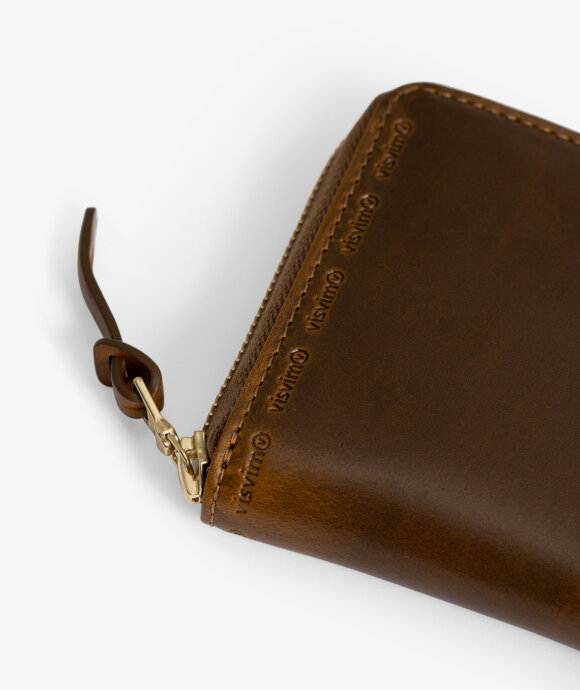 Norse Store  Shipping Worldwide - Visvim Leather Bi-Fold Wallet - Mustard