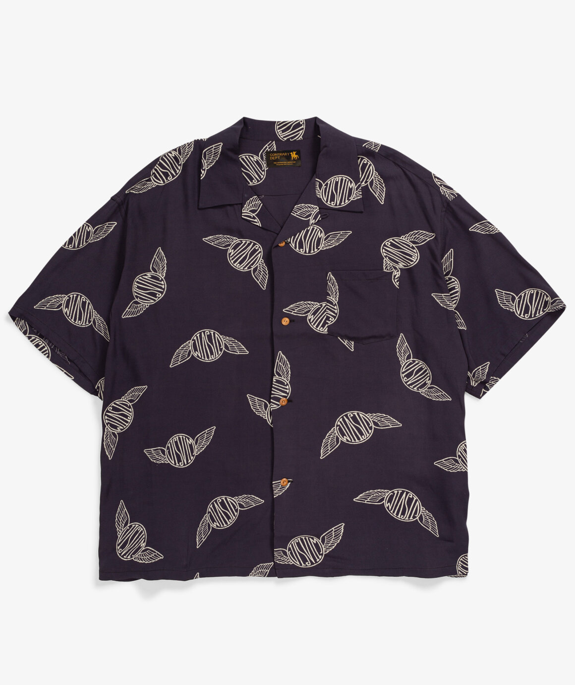 Norse Store | Shipping Worldwide - visvim WALLIS SHIRT S/S - BLACK