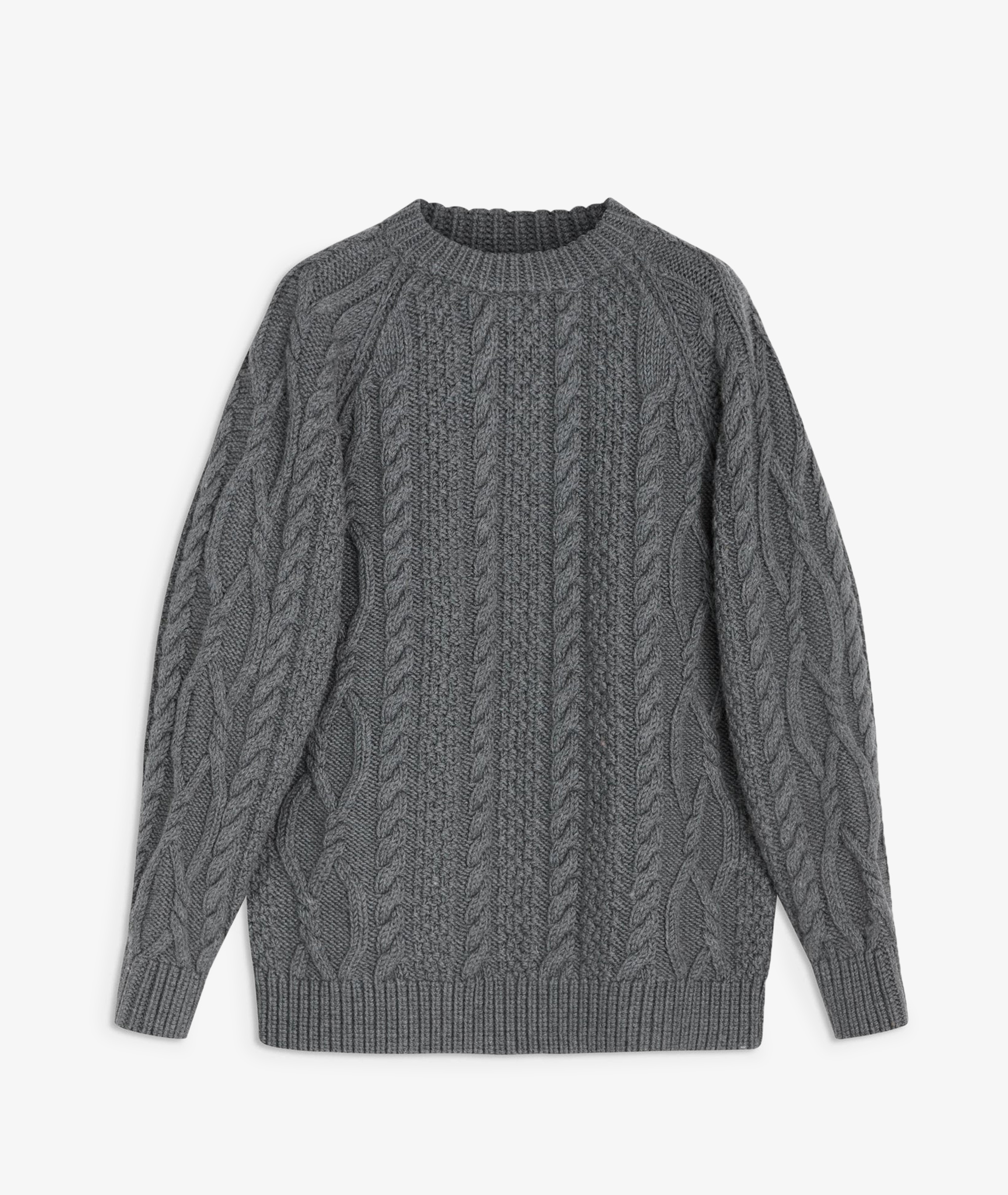 Norse Store | Shipping Worldwide - Sunflower Cable Knit - Grey