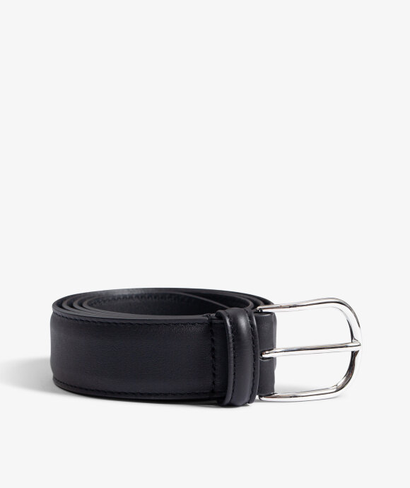 Anderson's - Classic Leather Belt - ROUND BUCKLE