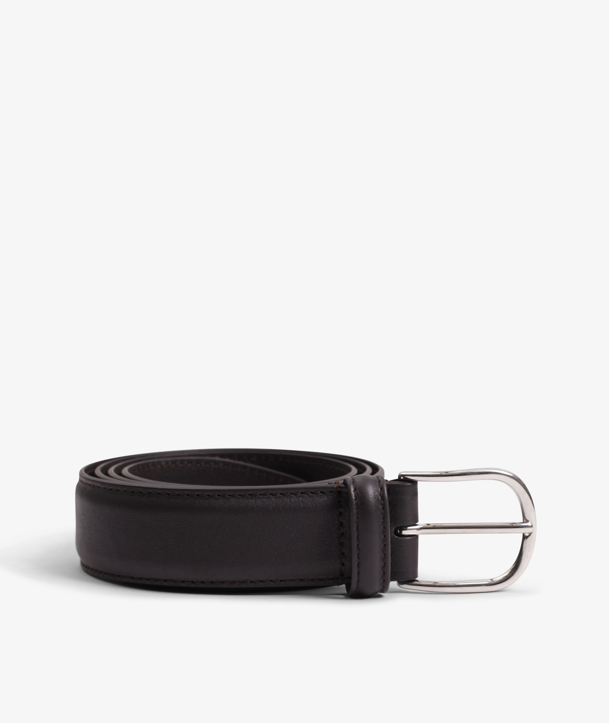 Norse Store  Shipping Worldwide - Anderson's Braided Slim Leather Belt -  Black