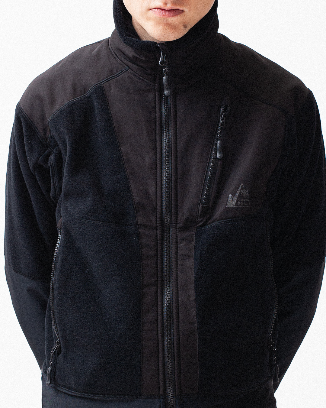Norse Store  Shipping Worldwide - Snow Peak Fleece Hybrid Jacket - Black