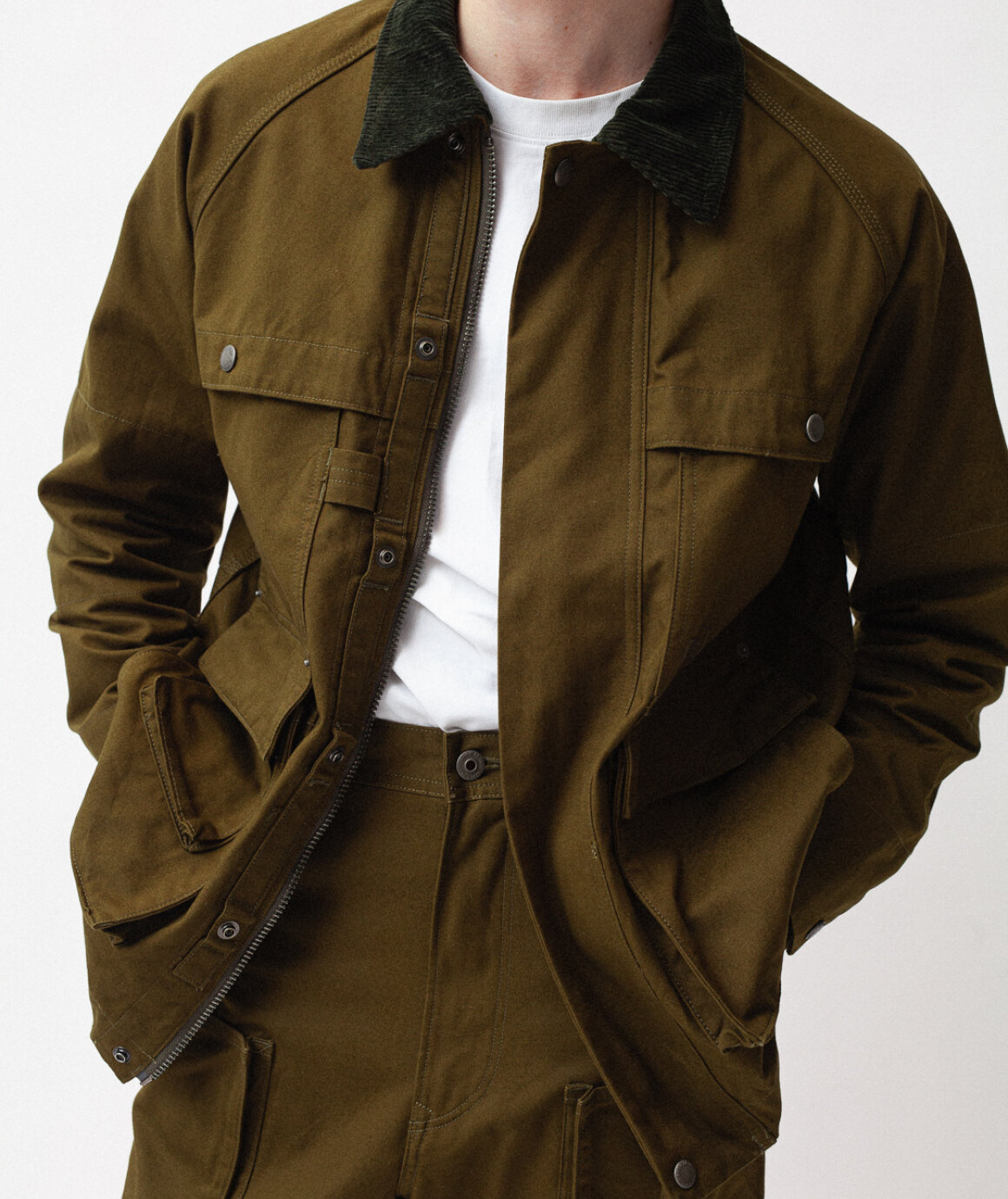 Norse Store | Shipping Worldwide - Snow Peak Takibi Canvas Jacket - Olive