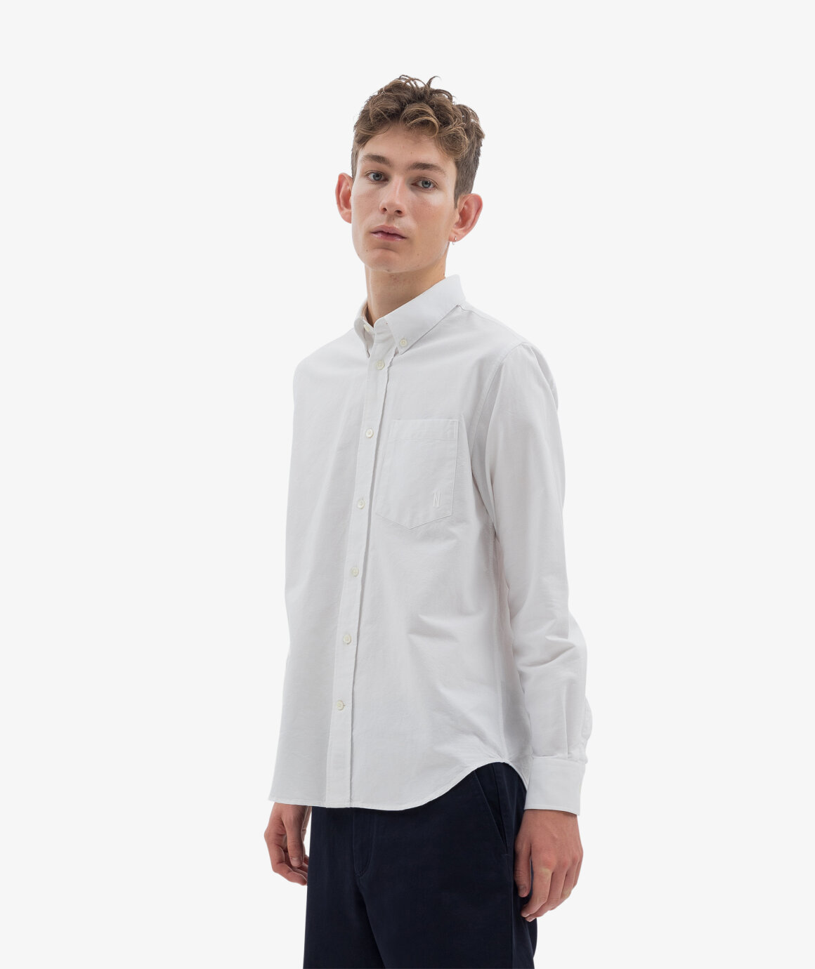 Norse Store | Shipping Worldwide - Norse Projects Algot Oxford Monogram