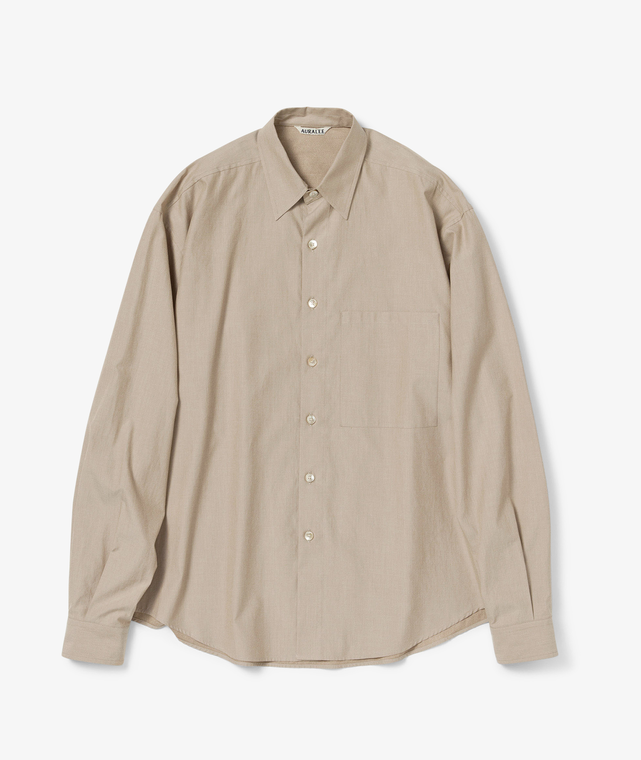 AURALEE 23AW WASHED FINX TWILL SHIRT - トップス