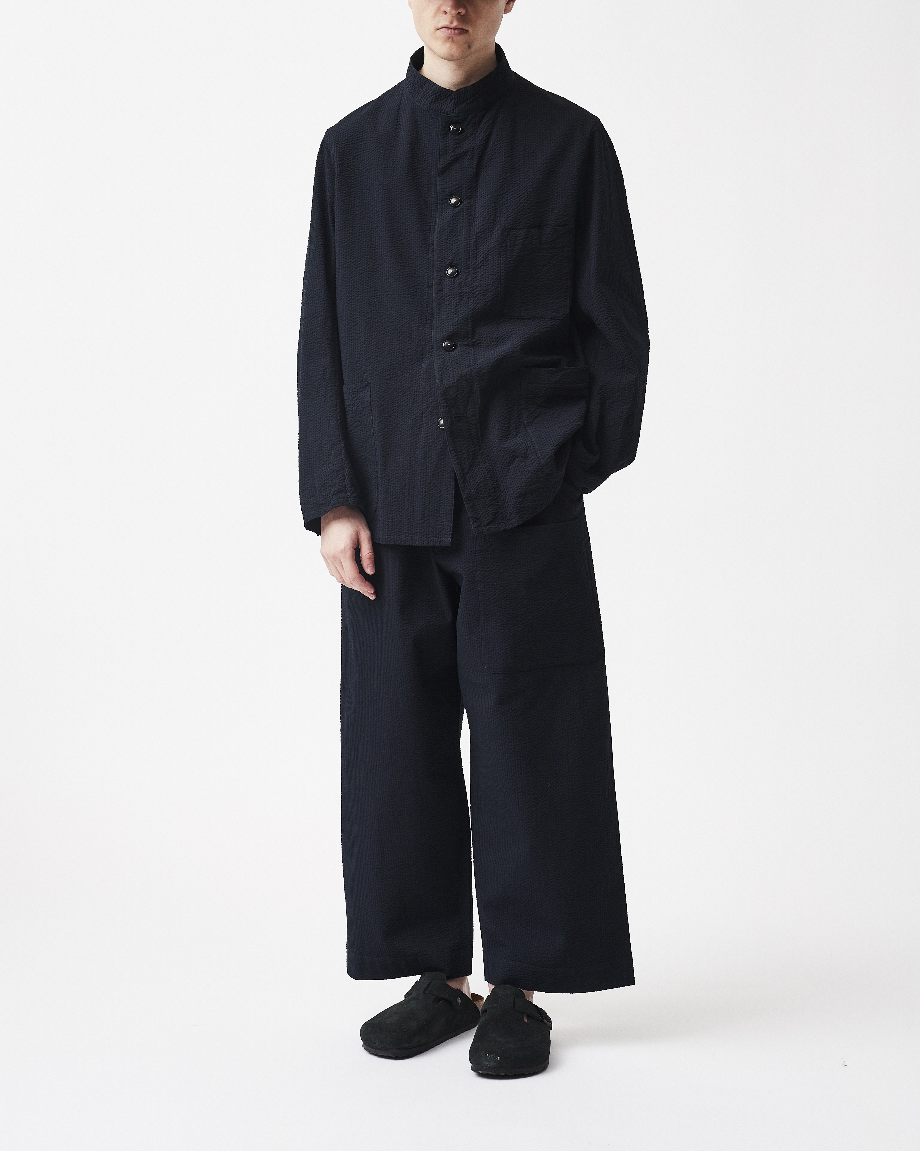 kaptain sunshine stand collar coat - モッズコート