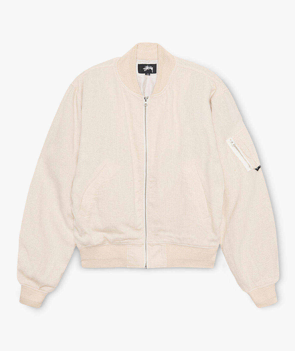 Norse Store | Shipping Worldwide - Stüssy Linen Beach Bomber - Natural