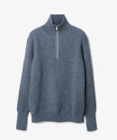 The Slate Blue Ashton Half-Zip Sweater – Ledbury