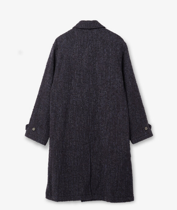 Blue Blue Japan - WOVEN CITY LIGHT ROVING TWEED SINGLE BREASTED COAT