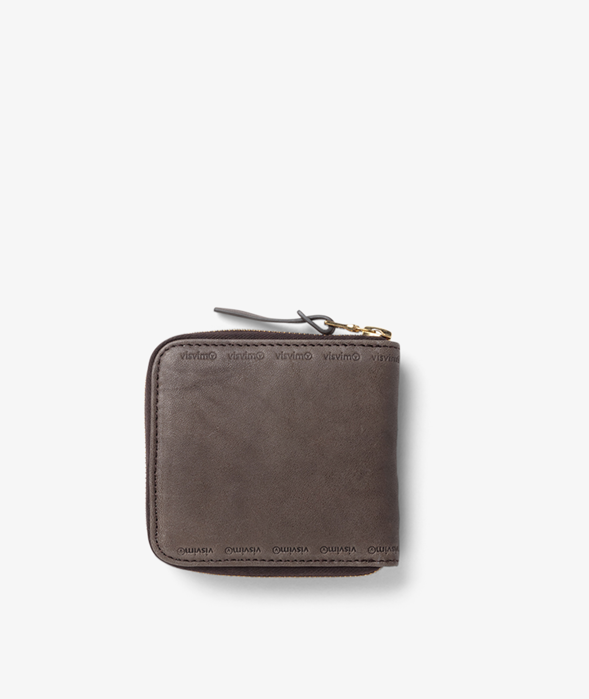 Norse Store | Shipping Worldwide - Visvim Leather Bi-Fold - Dark Brown