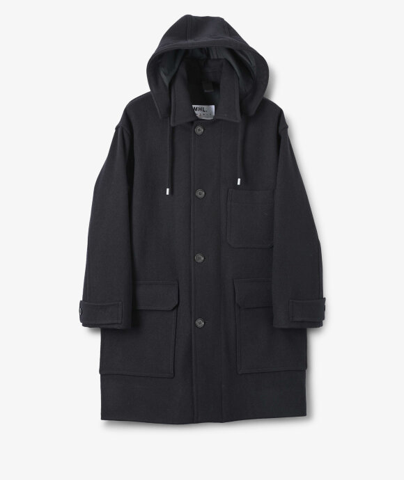 Margaret Howell - MHL Hooded Dense Wool Coat