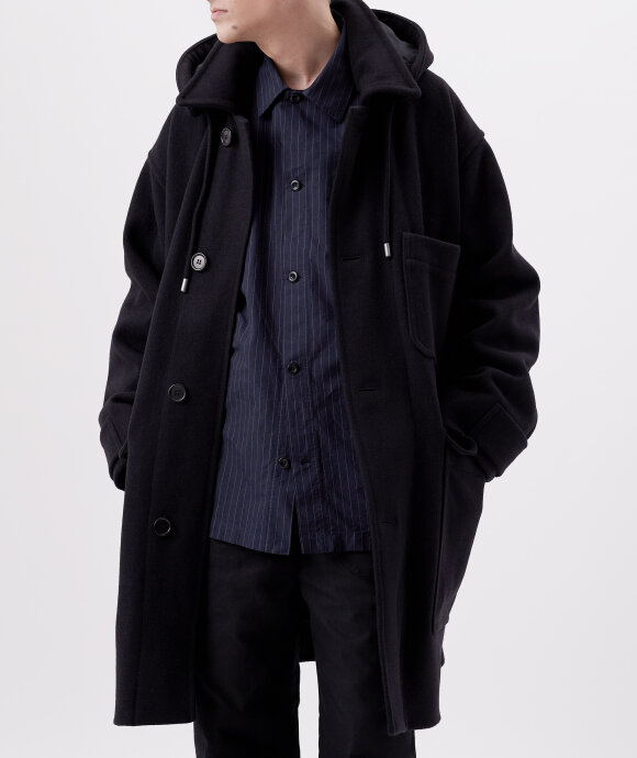 Margaret Howell - MHL Hooded Dense Wool Coat