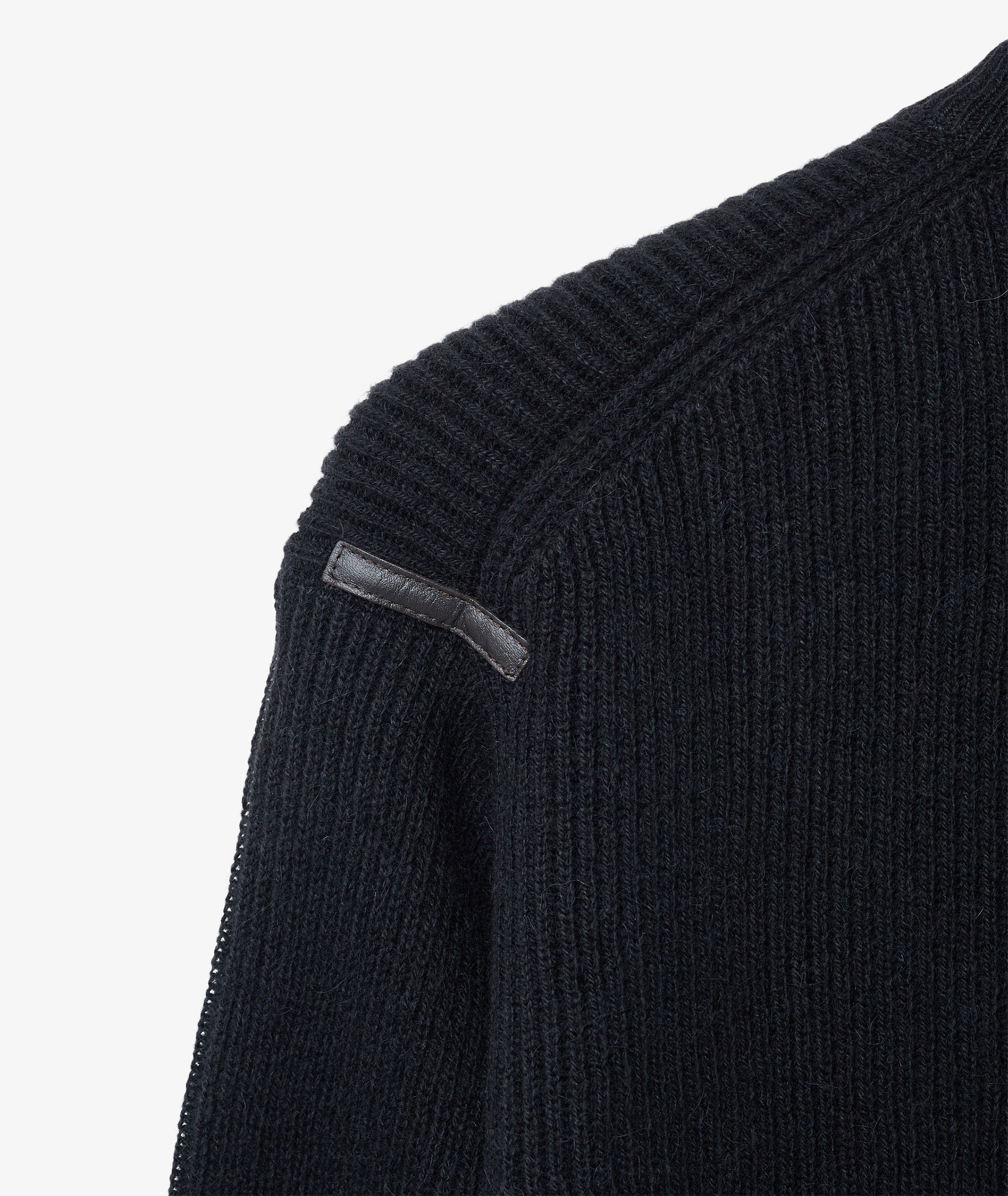 Norse Store | Shipping Worldwide - The Inoue Brothers Baby Alpaca Rib Crew  - Black