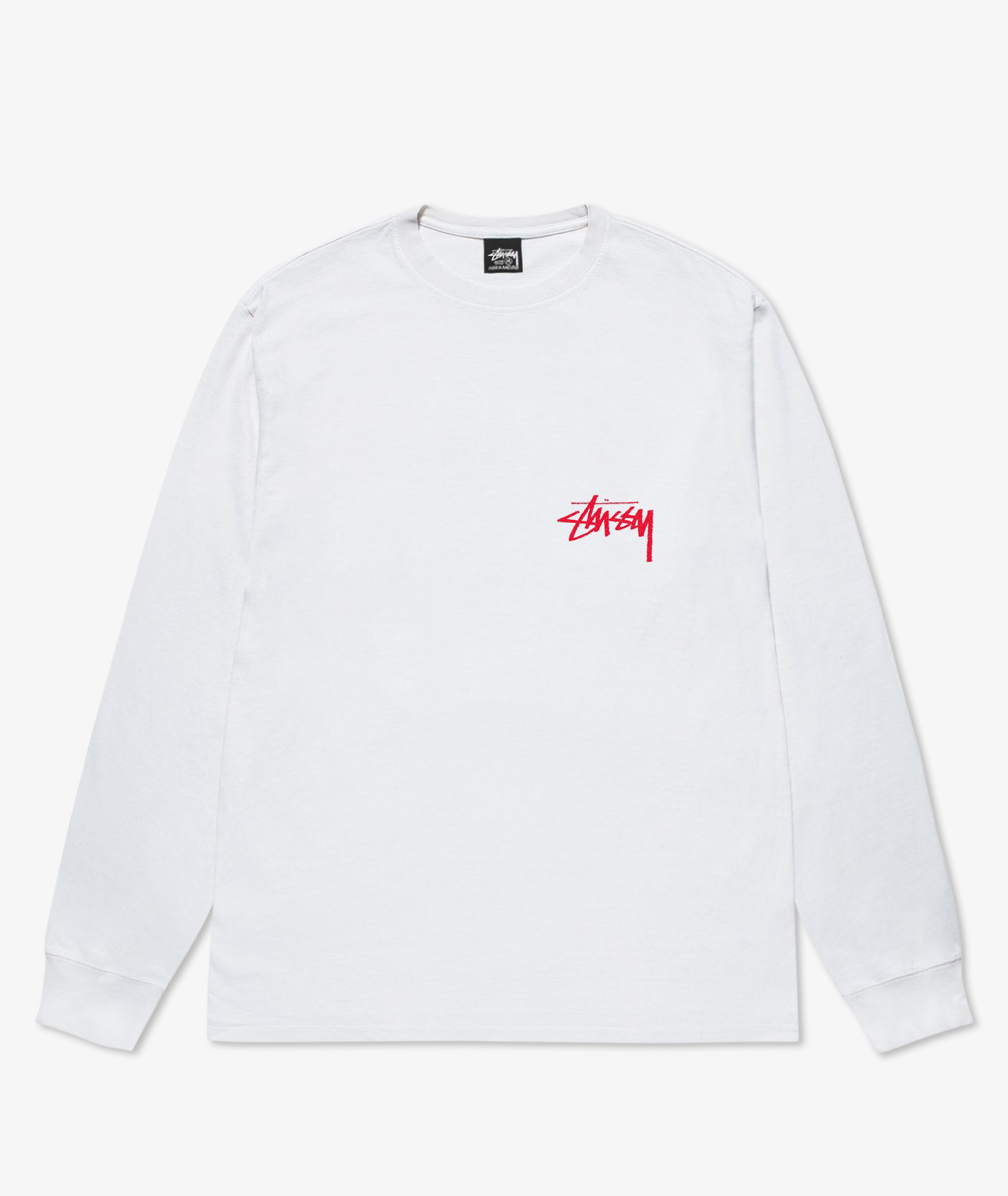 Norse Store | Shipping Worldwide - Stüssy Beat Crazy LS Tee - White