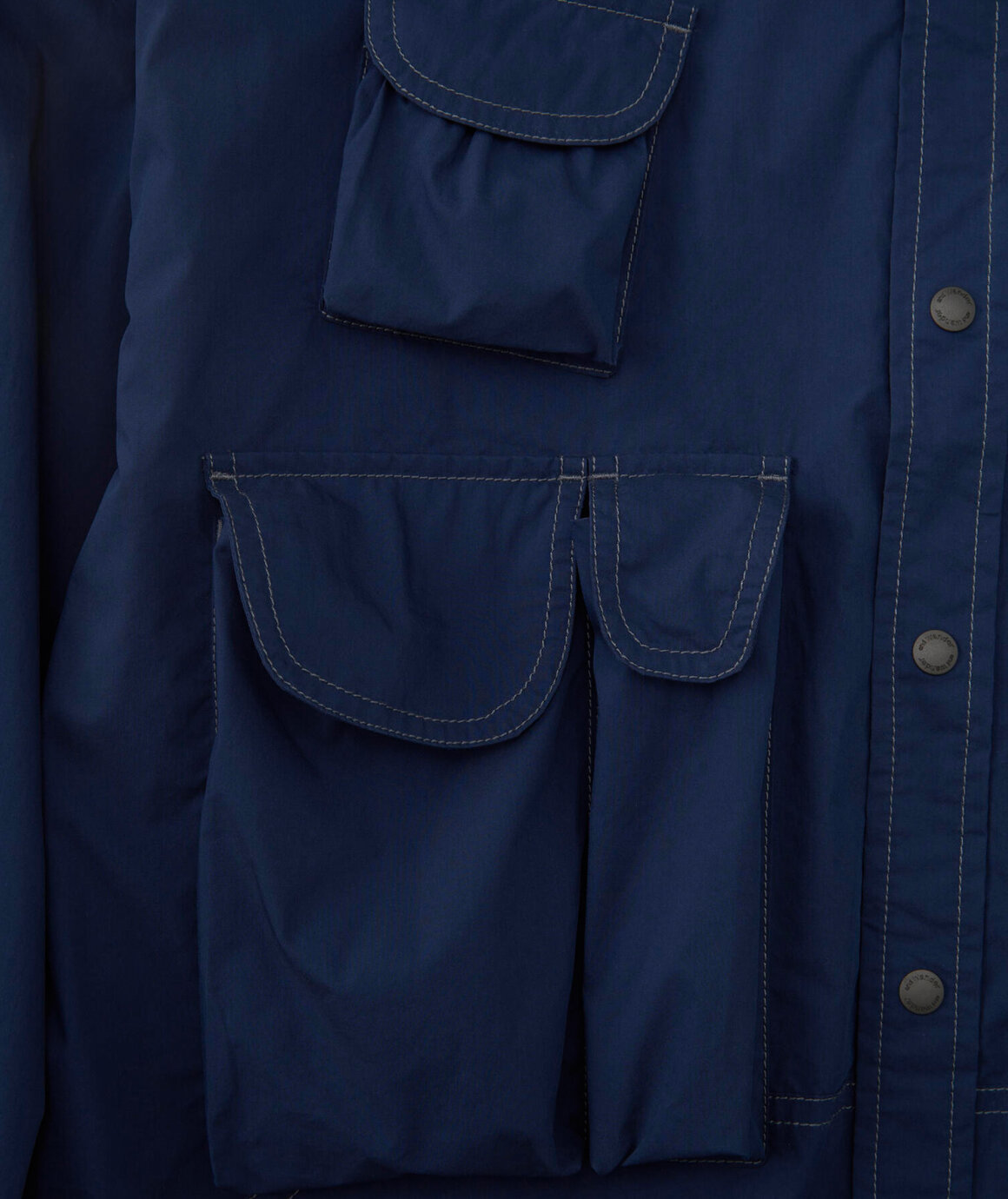 Norse Store | Shipping Worldwide - And Wander Multi Pocket Shirt - BLUE