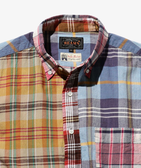 Beams Plus - B.D. Panel Madras Shirt