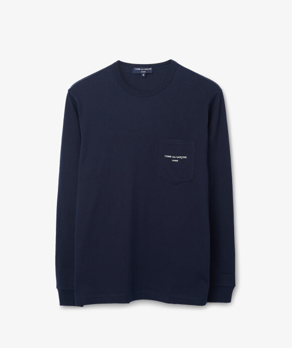 Comme Des Garcons Homme - LS Pocket Logo Tee