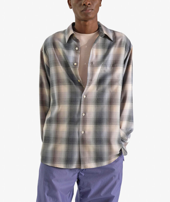 Auralee - Super Light Wool Check Shirt