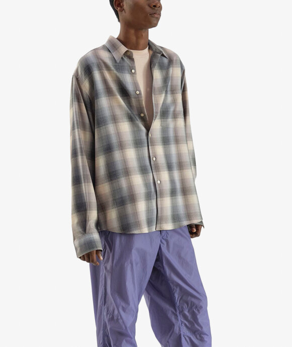 Auralee - Super Light Wool Check Shirt