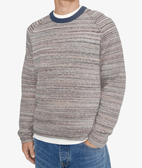 Stüssy - Textured Contrast Collar Crew