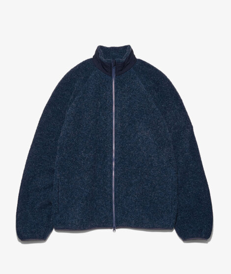 nanamica - Boiled Wool Zip Up Sweater