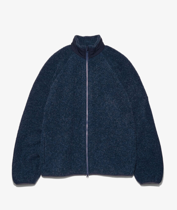 nanamica - Boiled Wool Zip Up Sweater