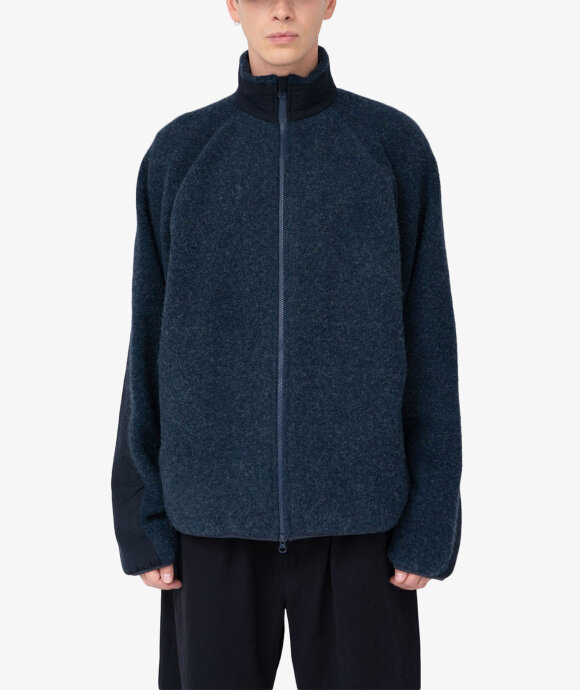 nanamica - Boiled Wool Zip Up Sweater