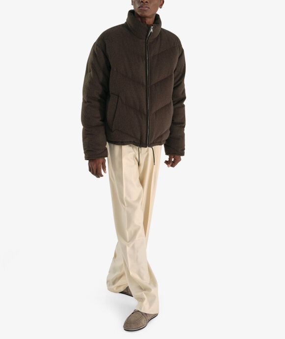 Auralee - Baby Camel Flannel Down Blouson