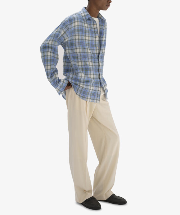 Auralee - Airy Wool Check Shirt