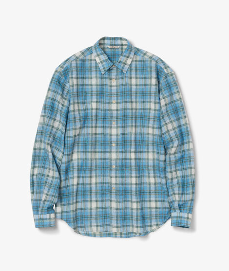 Auralee - Airy Wool Check Shirt